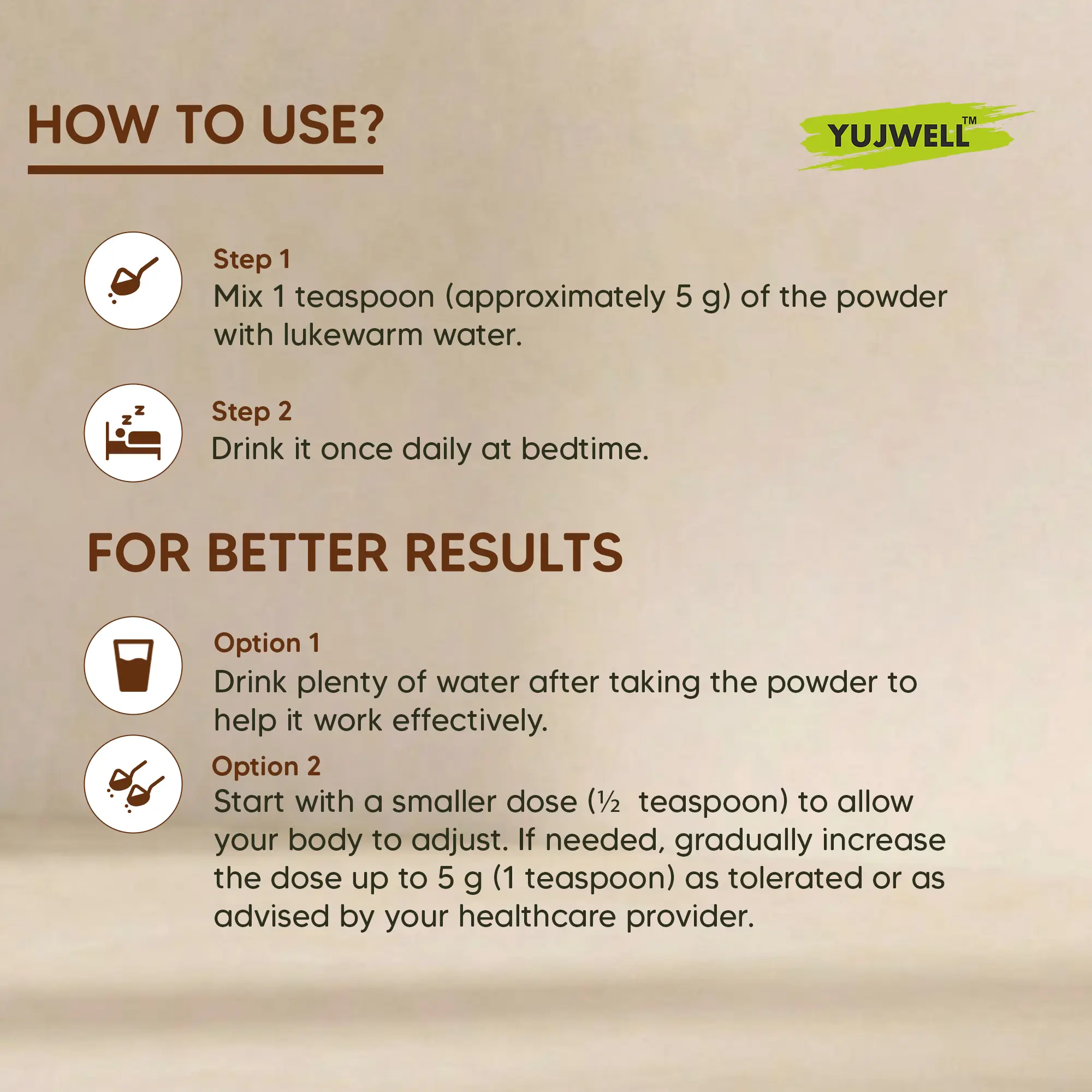 YUJWELL Digestive Powder – Herbal Blend for Healthy Digestion