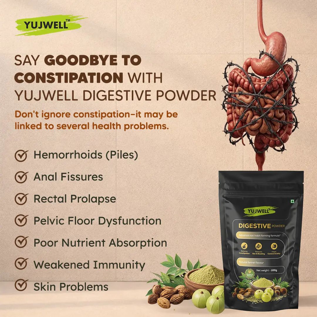 YUJWELL Digestive Powder – Herbal Blend for Healthy Digestion