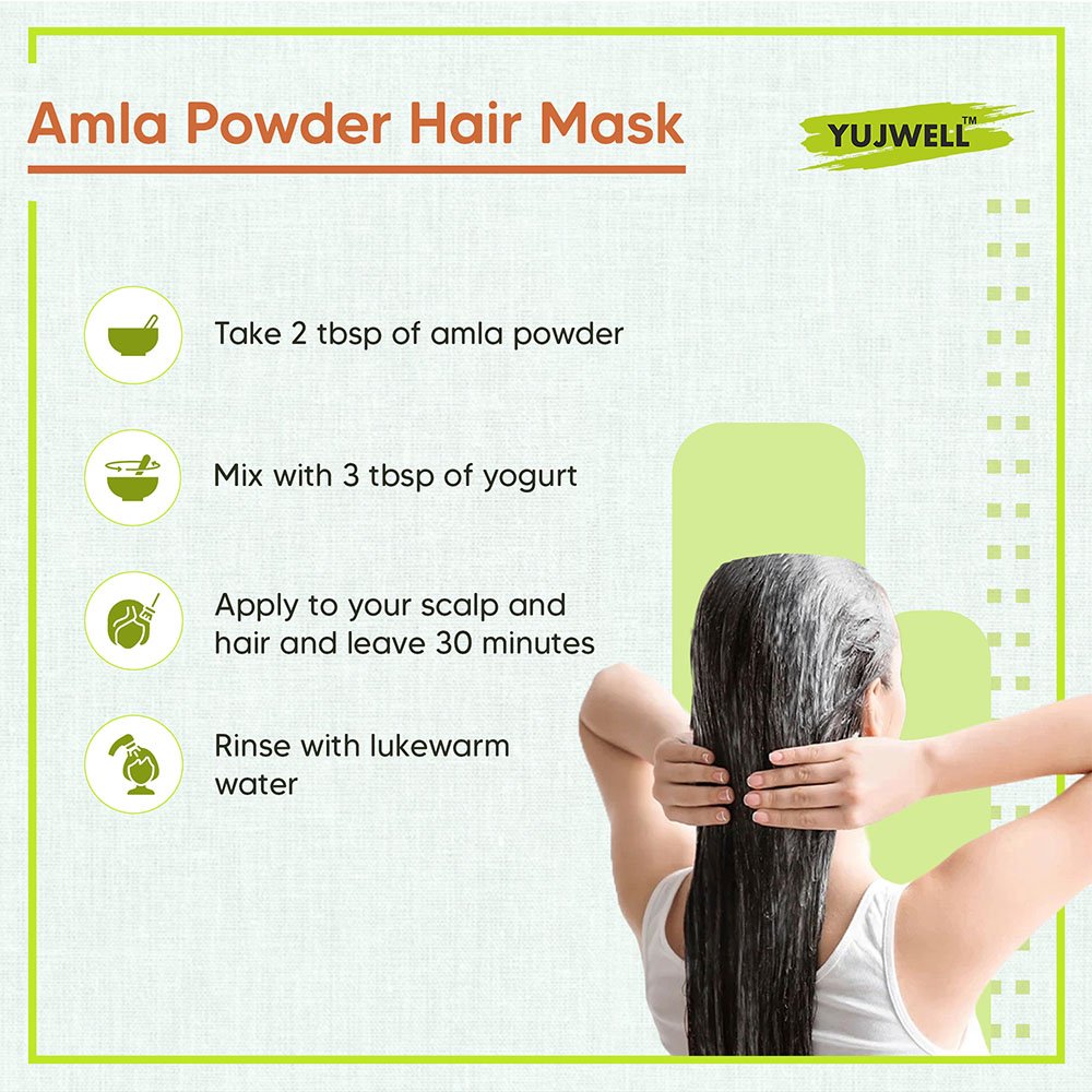 YUJWELL Organic Amla Powder – USDA & India Organic Certified Herbal Superfood